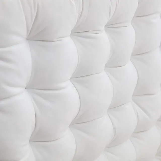 Alt view image 5 of 7 - Rainha Cushion Tufted College Headboard - White Velvet