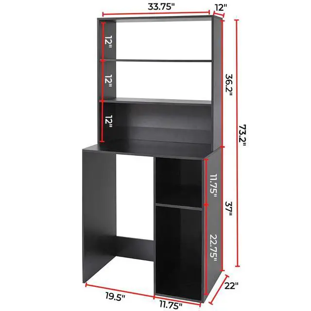 Alt view image 3 of 4 - Yak About It Mini Fridge Dorm Station with Top Shelf - Black