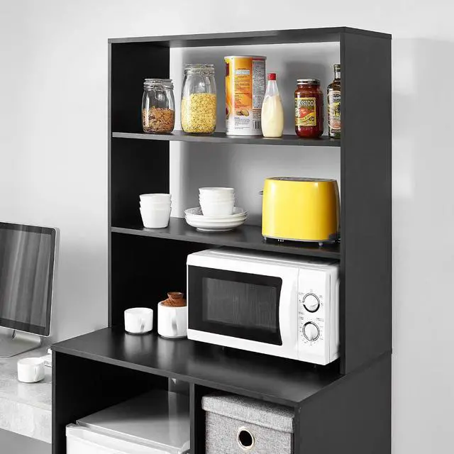 Alt view image 4 of 4 - Yak About It Mini Fridge Dorm Station with Top Shelf - Black