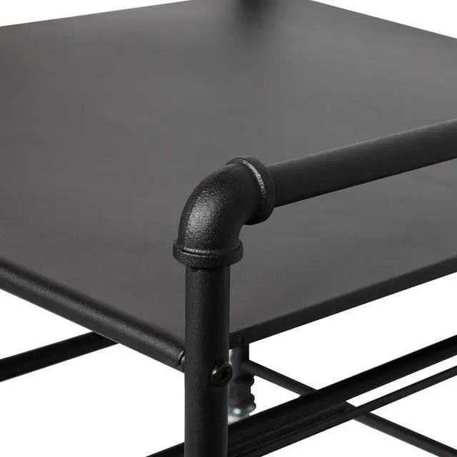 Alt view image 5 of 7 - The Fridge Stand Supreme - Drawer Organization - Black Pipe Frame with Black Drawers