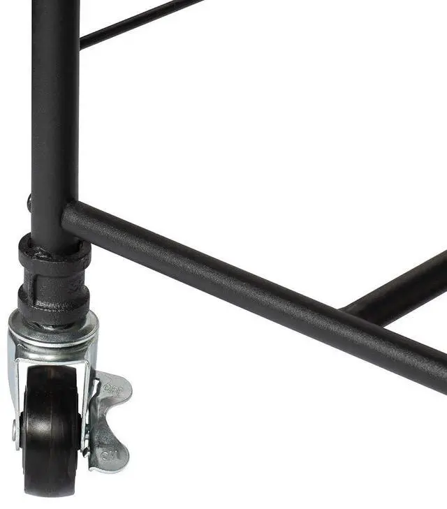 Alt view image 6 of 7 - The Fridge Stand Supreme - Drawer Organization - Black Pipe Frame with Black Drawers