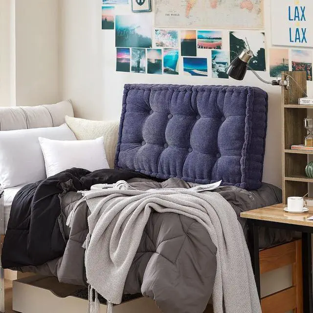 Main image of Rainha - Ultra Thick Tufted College Headboard - Navy Blue
