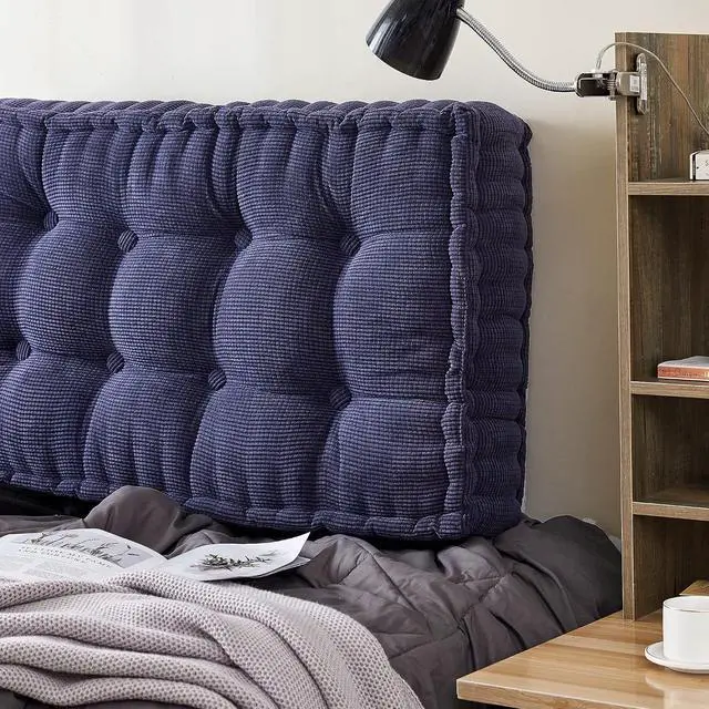 Alt view image 2 of 3 - Rainha - Ultra Thick Tufted College Headboard - Navy Blue