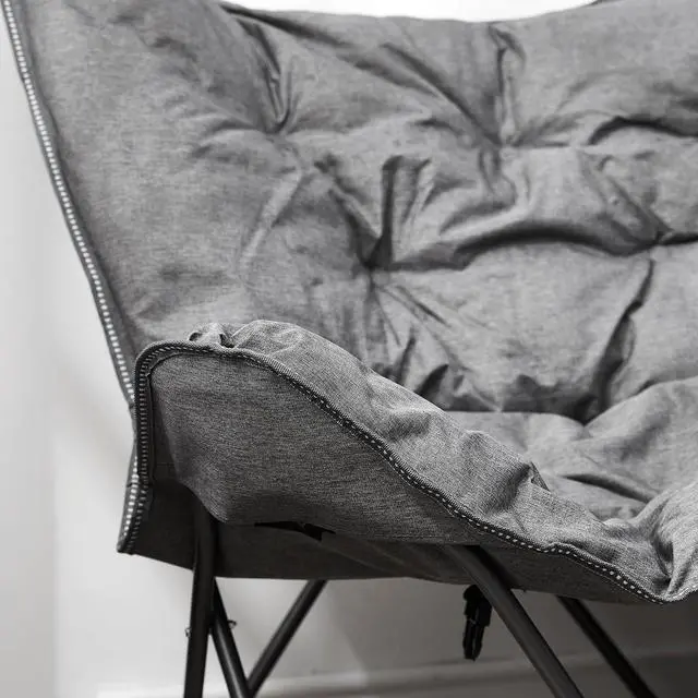 Alt view image 4 of 4 - 2East Twin Butterfly Chair - Heathered Gray