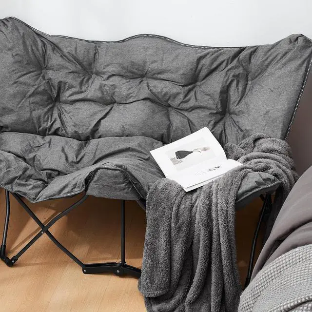 Alt view image 3 of 4 - 2East Twin Butterfly Chair - Heathered Gray