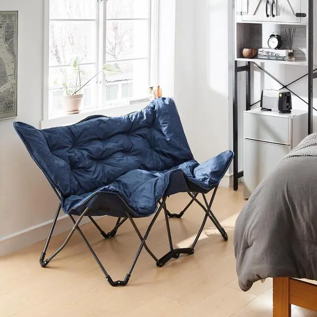 Alt view image 2 of 5 - 2East Twin Butterfly Chair - Heathered Navy