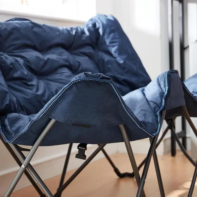 Alt view image 5 of 5 - 2East Twin Butterfly Chair - Heathered Navy