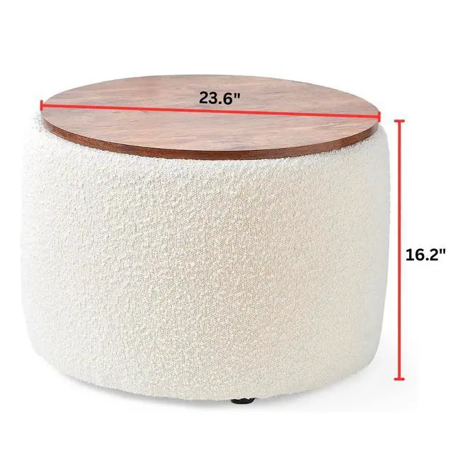Alt view image 3 of 5 - 2East - Storage Table Ottoman - Off White