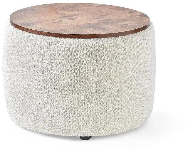 Main image of 2East - Storage Table Ottoman - Off White