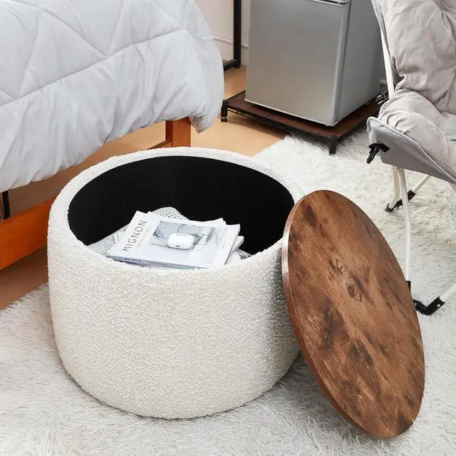 Alt view image 2 of 5 - 2East - Storage Table Ottoman - Off White