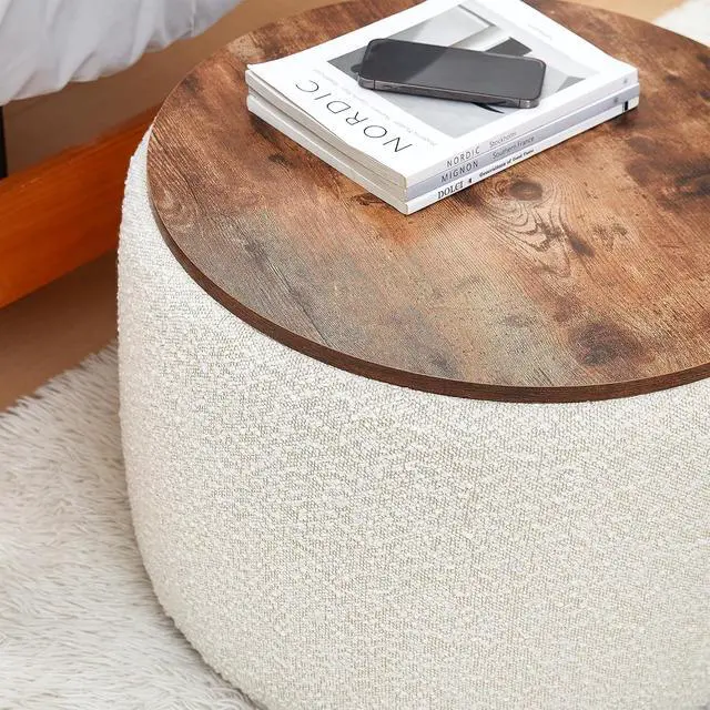 Alt view image 4 of 5 - 2East - Storage Table Ottoman - Off White