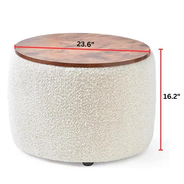 Alt view image 3 of 6 - 2East - Storage Table Ottoman - Pure White