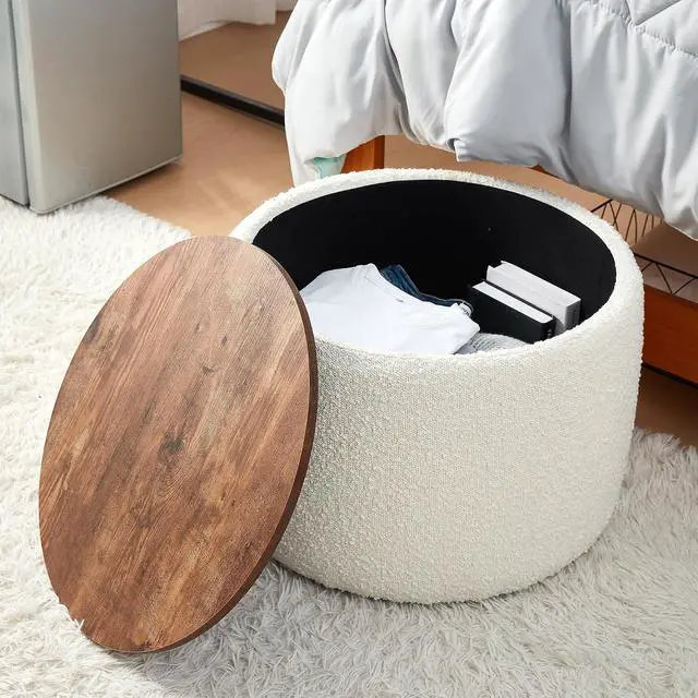 Alt view image 4 of 6 - 2East - Storage Table Ottoman - Pure White