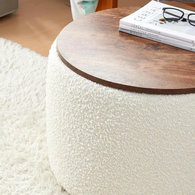 Alt view image 5 of 6 - 2East - Storage Table Ottoman - Pure White