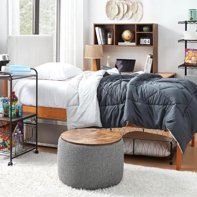 Alt view image 2 of 6 - 2East - Storage Table Ottoman - Black/Gray