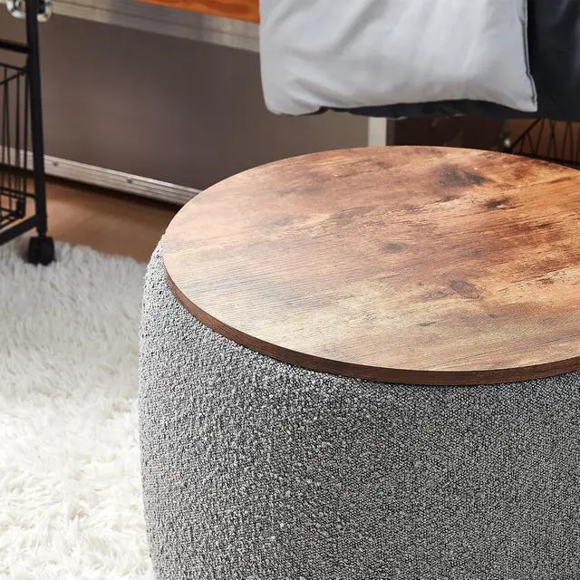 Alt view image 4 of 6 - 2East - Storage Table Ottoman - Black/Gray