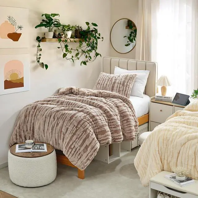 Alt view image 2 of 4 - Coma Inducer Desert Dunes Oversized Twin Comforter Set - Sahara Taupe