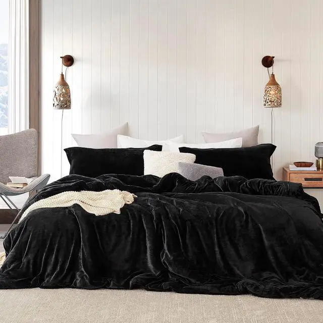 Alt view image 2 of 3 - Coma Inducer® Oversized Twin Comforter Set - The Original Plush - Black
