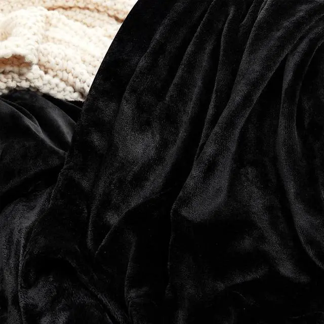 Alt view image 3 of 3 - Coma Inducer® Oversized Twin Comforter Set - The Original Plush - Black