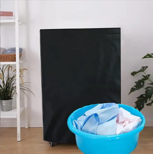 Alt view image 7 of 7 - Top Load Washing Machine Protection Cover - Dustproof, Waterproof, Black (XL-22.5x24.5x37.5inch)