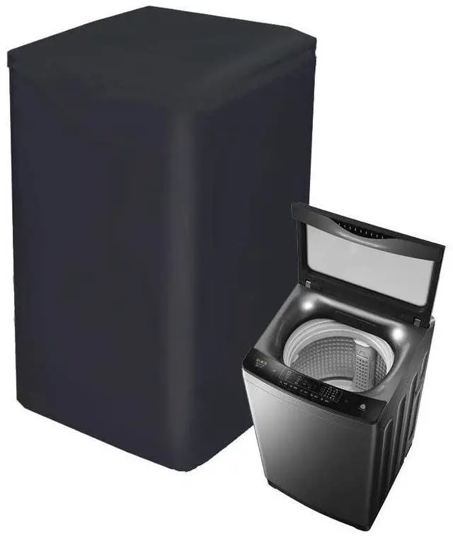 Main image of Top Load Washing Machine Protection Cover - Dustproof, Waterproof, Black (XL-22.5x24.5x37.5inch)
