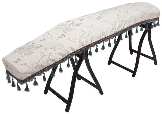 Main image of Guzheng Dust Cover Universal Chinese Zither Cover Premium Cloth Art Guzheng Piano Cover Musical Instrument Accessories for Guzheng Guqin Piano Keyboard (Bamboo A)