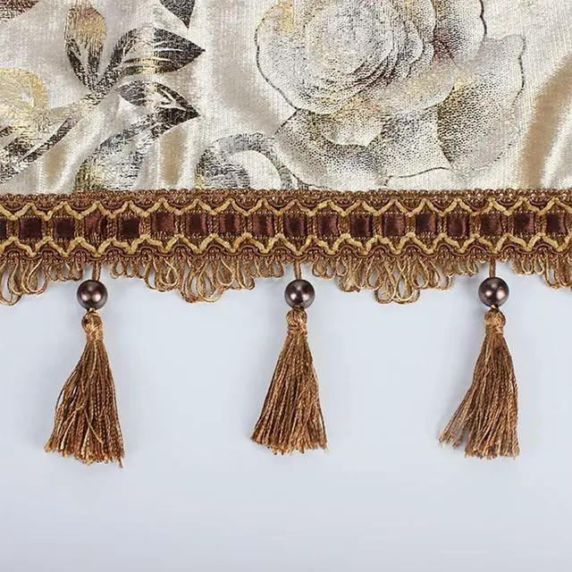 Alt view image 3 of 7 - Guzheng Dust Cover Universal Chinese Zither Cover Premium Cloth Art Guzheng Piano Cover Musical Instrument Accessories for Guzheng Guqin Piano Keyboard (Print Flower 2)