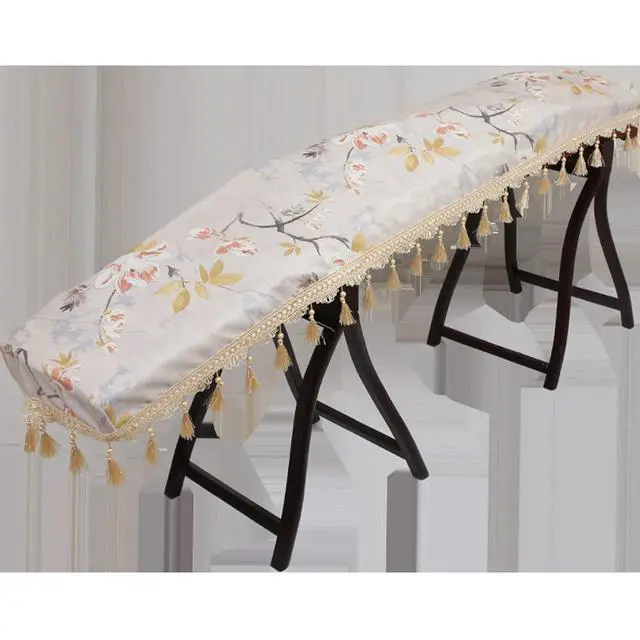 Main image of Guzheng Dust Cover Universal Chinese Zither Cover Premium Cloth Art Guzheng Piano Cover Musical Instrument Accessories for Guzheng Guqin Piano Keyboard (Print Flower 3)