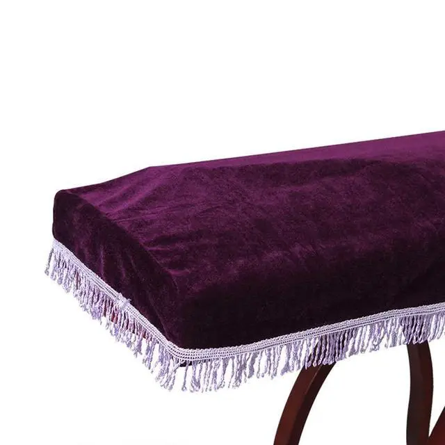 Alt view image 2 of 4 - Purple Guzheng Cover, Velvet, 165x33x12cm / 65x13x5in, Dustproof, Anti-scratch, Decorative, Soft, Easy to Clean