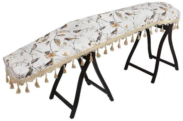 Main image of Guzheng Dust Cover Universal Chinese Zither Cover Premium Cloth Art Guzheng Piano Cover Musical Instrument Accessories for Guzheng Guqin Piano Keyboard (Bird A)