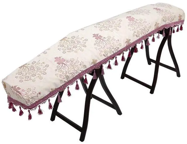 Main image of Guzheng Dust Cover Universal Chinese Zither Cover Premium Cloth Art Guzheng Piano Cover Musical Instrument Accessories for Guzheng Guqin Piano Keyboard (Print Flower 1)