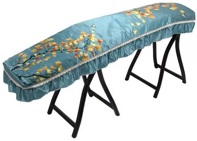 Main image of Guzheng Dust Cover Universal Chinese Zither Cover Premium Cloth Art Guzheng Piano Cover Musical Instrument Accessories for Guzheng Guqin Piano Keyboard (Spring C)