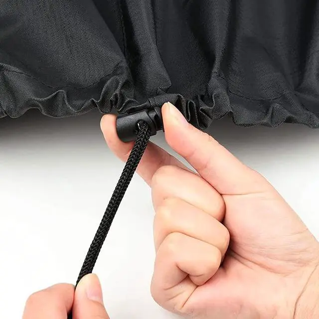 Alt view image 4 of 7 - Outdoor Daybed Cover,DxH 89x32in Waterproof Patio Sofa Covers,All Weather Protection Round Canopy Day Bed Cover,Patio Furniture Accessories Cover for Garden Sofa (Only Cover) (Black)