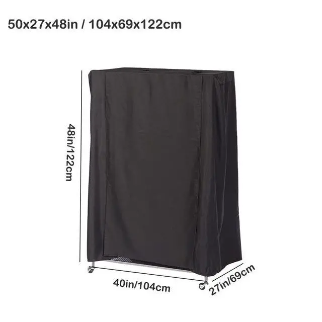 Alt view image 5 of 7 - Extra Large Bird Cage Cover Breathable Waterproof Material Universal Black-Out Bird Parrot Cover Good Night Birdcage Cover Sleep Helper for Parrots Parakeets Budgies Macaw (40x27x48in)