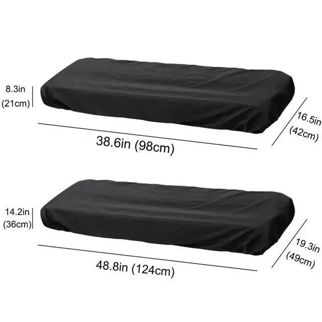 Alt view image 5 of 7 - 61/88 Keys Piano Keyboard Dust Cover, Waterproof Stretchy Piano Music Keyboard Cover for Digital Electronic Pianos, Yamaha Piano Keyboard Bags Case with Elastic Cord (88 Keys)