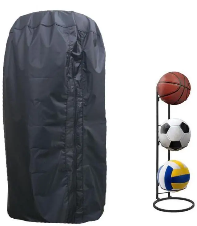Main image of Ball Storage Cover Ball Storage Rack Protection Full Dust Covers Basketball/Football Storage Rack Cover for Outdoor Garage Sports Equipment