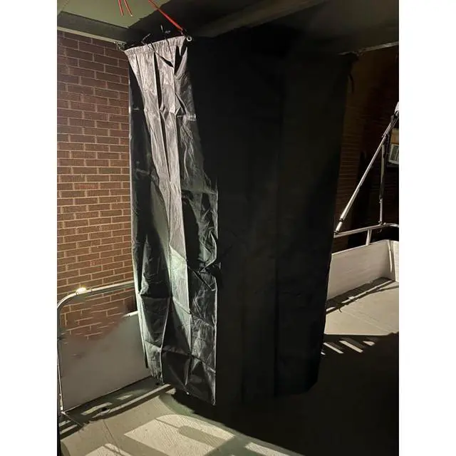 Alt view image 7 of 7 - Privacy Tent for Boats, Boat Changing Room with Storage Bag Heavy Duty Hanging Changing Room for Pontoon Boats Waterproof Portable Boats Privacy Curtain for Bimini Top (Black)
