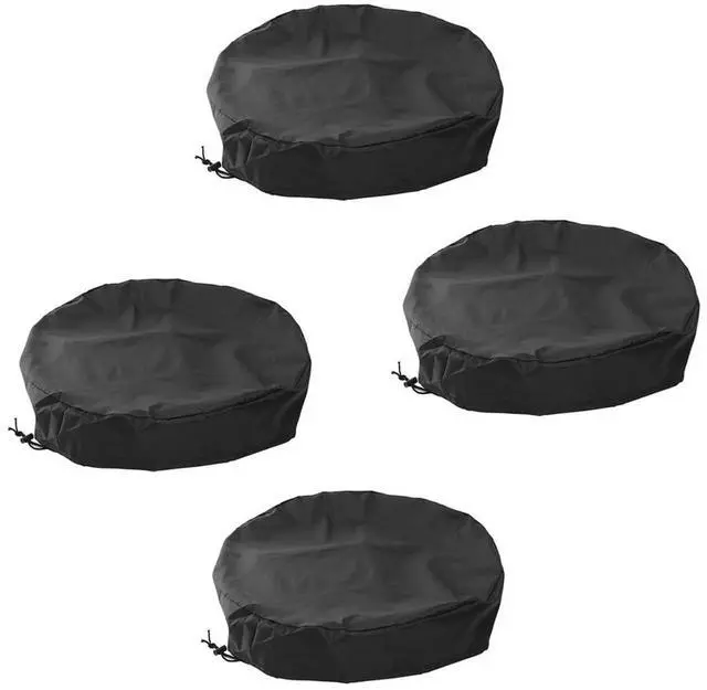 Main image of 55 Gallon Drum Cover 4 Pack Drum Lid Cover Outdoor Water Storage Barrel Cover with Adjustable Drawstring for Industrial Barrel and Rain Bucket Waterproof Drum Barrel Cover - All Weather Protection (4)