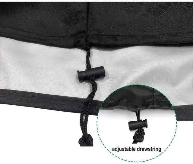 Alt view image 3 of 7 - 55 Gallon Drum Cover 4 Pack Drum Lid Cover Outdoor Water Storage Barrel Cover with Adjustable Drawstring for Industrial Barrel and Rain Bucket Waterproof Drum Barrel Cover - All Weather Protection (4)