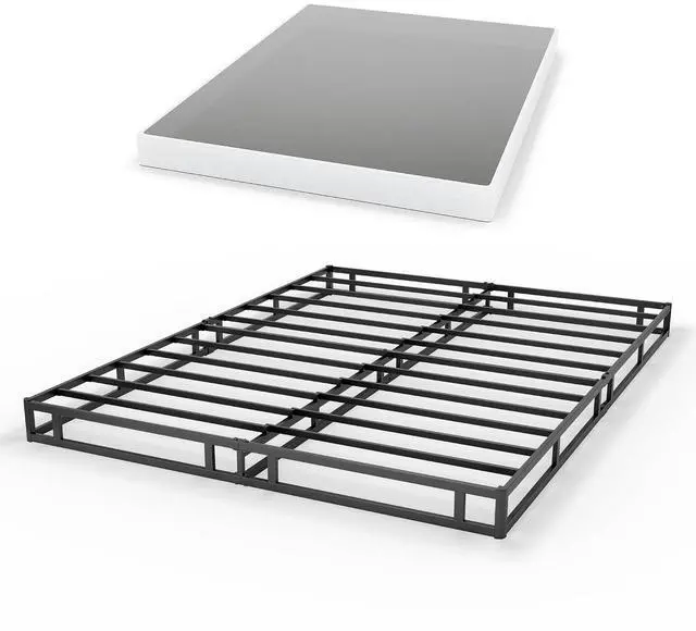 Main image of 5 Inch Box Spring for Full Bed, Quick Assembly Full Size Metal Mattress Foundation with Fabric Cover, Strong Steel Frame, Heavy Duty, Low Profile Bed Frame Base Cama, Full