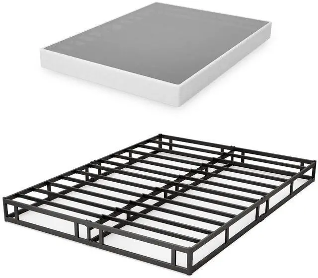 Main image of 7 Inch Box Spring for Full Bed, Quick Assembly Full Size Metal Mattress Foundation with Fabric Cover, Strong Steel Frame, Heavy Duty, Low Profile Bed Frame Base Cama, Full