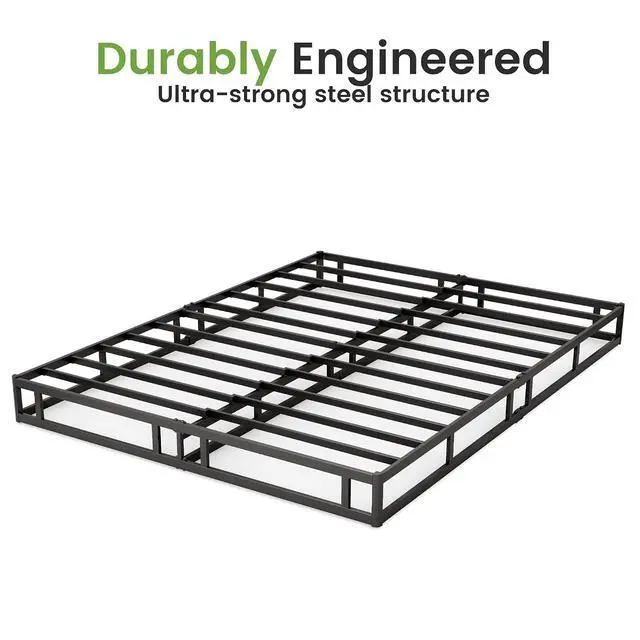 Alt view image 7 of 7 - 7 Inch Box Spring for King Bed, Quick Assembly King Size Metal Mattress Foundation with Fabric Cover, Quiet Easy Assembly, Strong Steel Frame, Heavy Duty, Low Profile Bed Frame Base, King