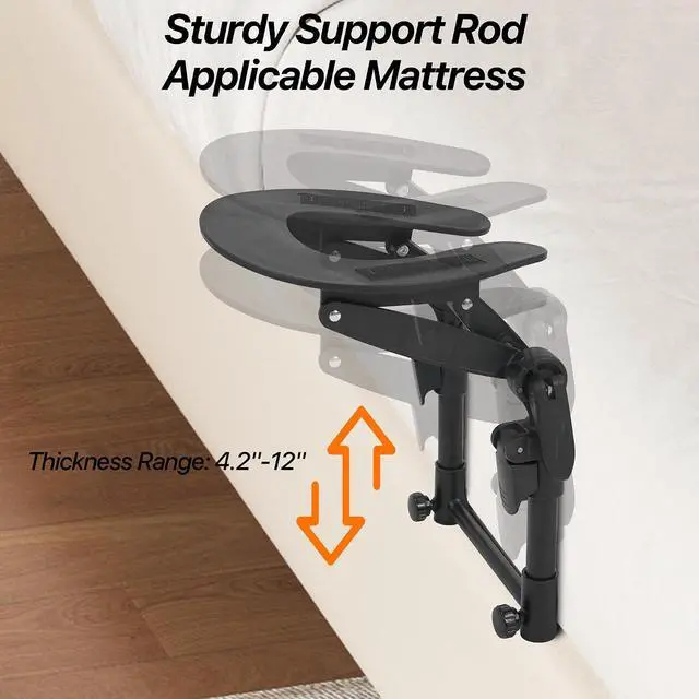 Alt view image 6 of 7 - Adjustable Massage Face Cradle for Bed, Home Massage Kit for Sleeping Mattress,Portable Massage headrest with Memory Foam Pillow, Head Rest Support-Eye Surgery Recovery