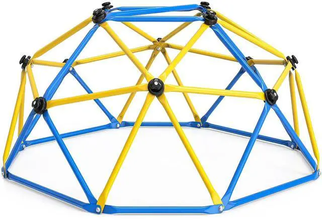Main image of Climbing Dome for Kids, 6FT Geometric Climber, 600 lb Capacity | Compact 6FT diameter and 3FT height fit small yards; reinforced center pole supports preschool climbing confidence.