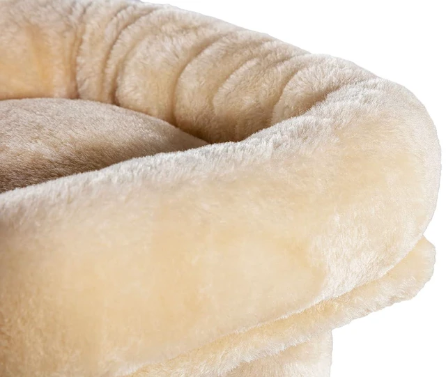 Alt view image 6 of 7 - Cat Tree 36 Inches Cat Tower with Hammock, Sisal Scratching Post for Indoor Kittens, Small Room, Beige