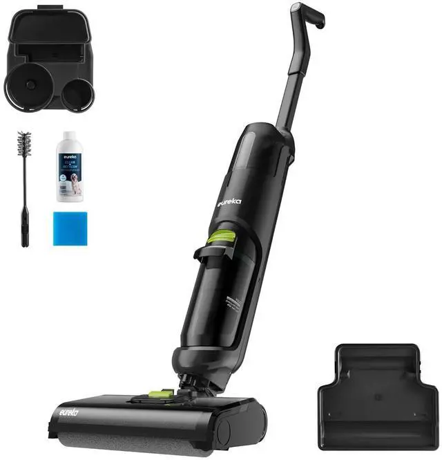 Main image of Wet Dry Vacuum Cleaner Cordless, Mop Vacuum Cleaner with Self-Cleaning System, Lightweight Hardwood Floors Vacuum for Pets and Sticky Messes, Black, NEW400