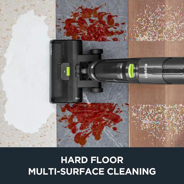 Alt view image 4 of 7 - Wet Dry Vacuum Cleaner Cordless, Mop Vacuum Cleaner with Self-Cleaning System, Lightweight Hardwood Floors Vacuum for Pets and Sticky Messes, Black, NEW400