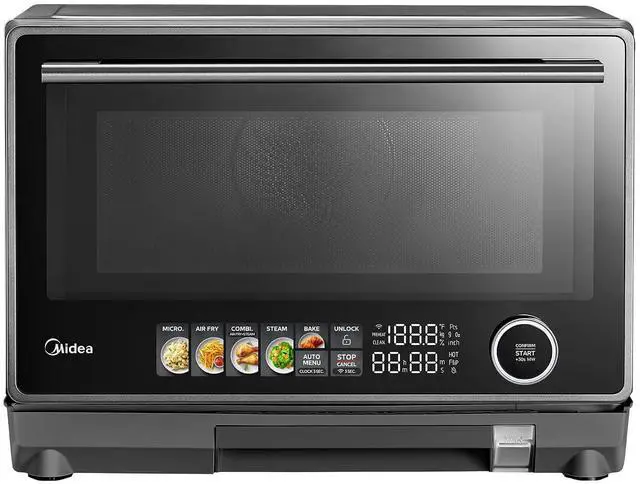 Main image of 4-in-1 Multifunctional Microwave Steam Oven, Combo Air Fryer, Steamer & Microwave Oven, 32 Auto Functions, Adjustable Power and Temperature, Color Screen Touch Control, 0.9CU.FT./23L