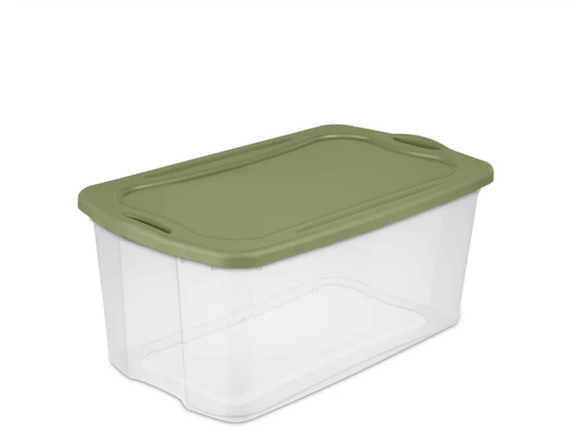 Main image of Large Clear Plastic Storage Bins with Lids, 120 Quart Heavy Duty Storage Totes with EZ Carry Handles, Stackable Extra Large Storage Containers for Garage, Closet, Basement Organization