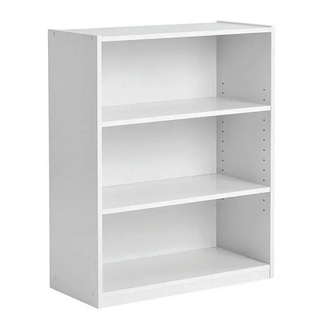 Main image of 3 Tier Bookcase,Open Book Shelf with Adjustable Shelves, Bookshelf for Home Office, Living Room, Bed Room (White)